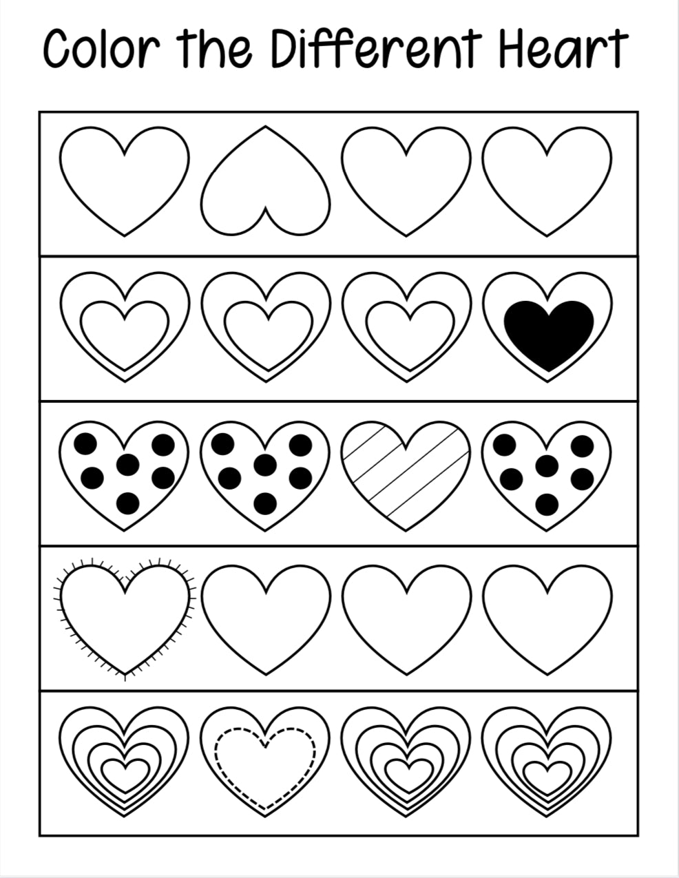 Preschool Journal - Valentines Day