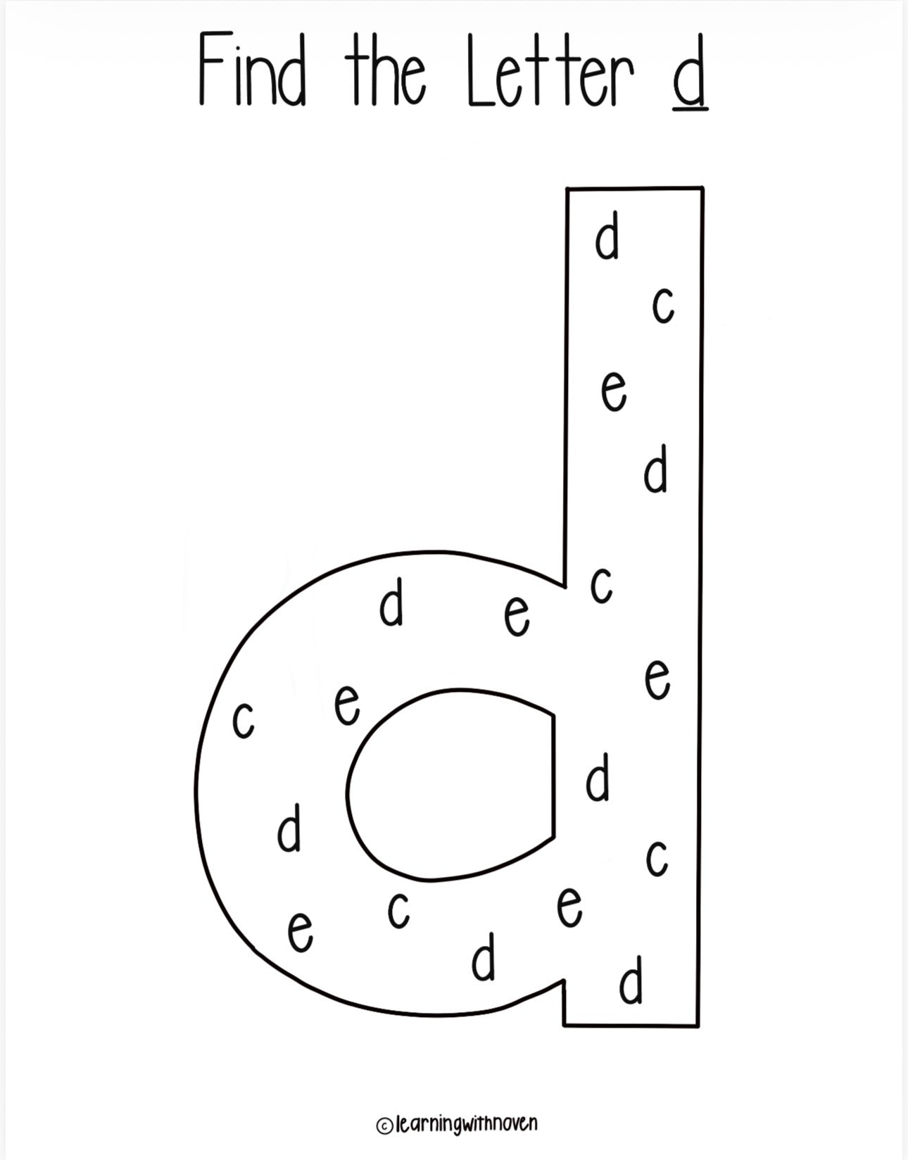 Preschool Journal - Week D-F