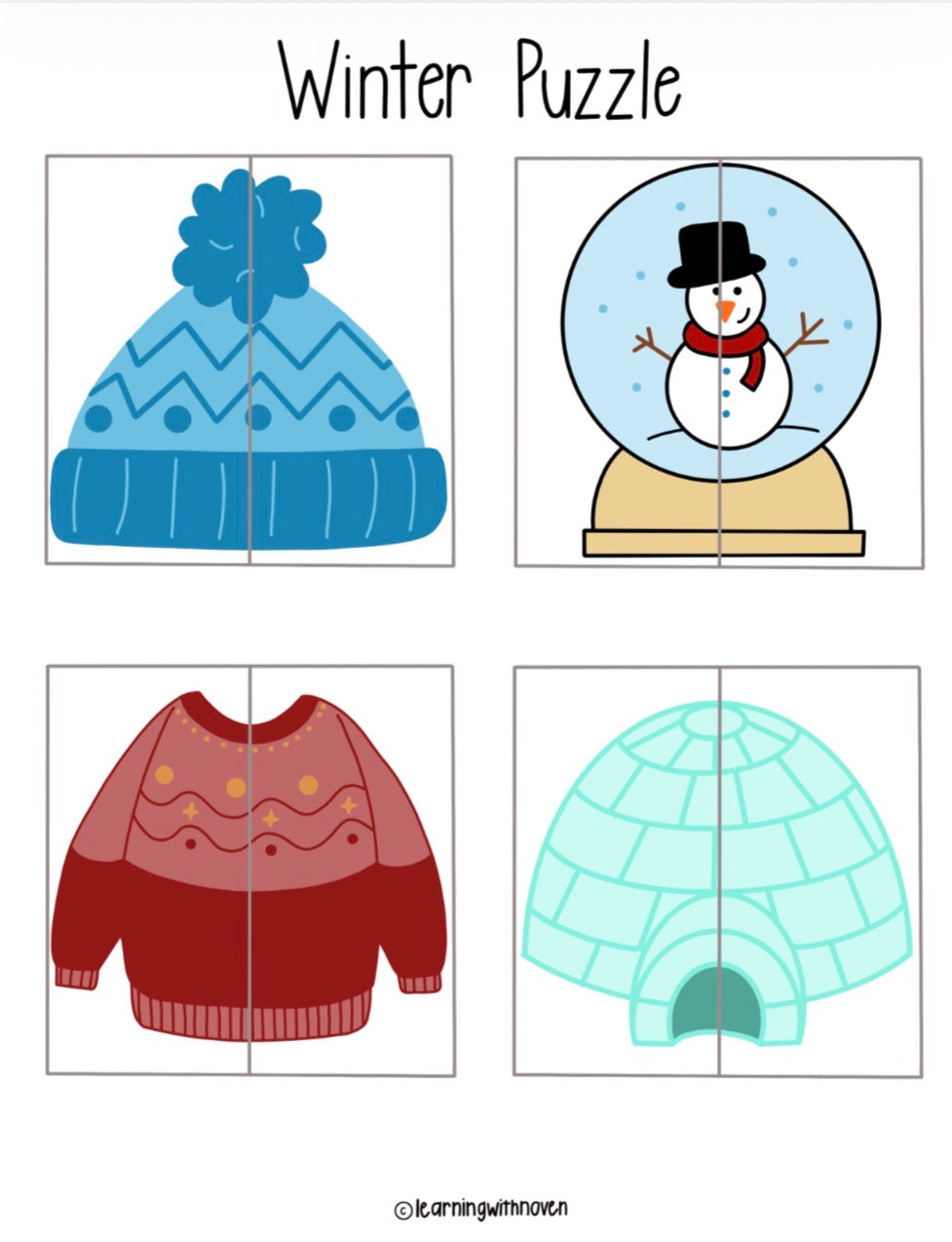 Toddler Journal - Winter