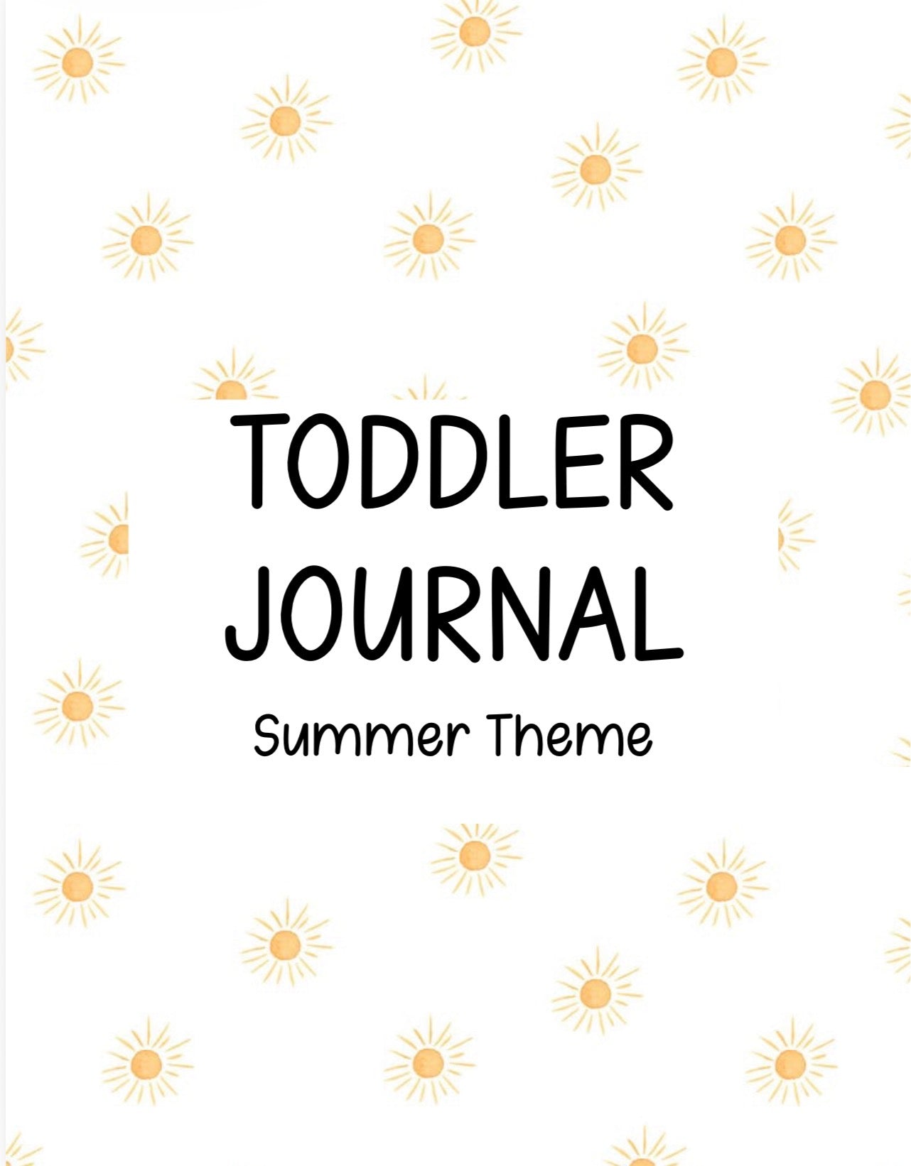 Toddler Journal - Summer
